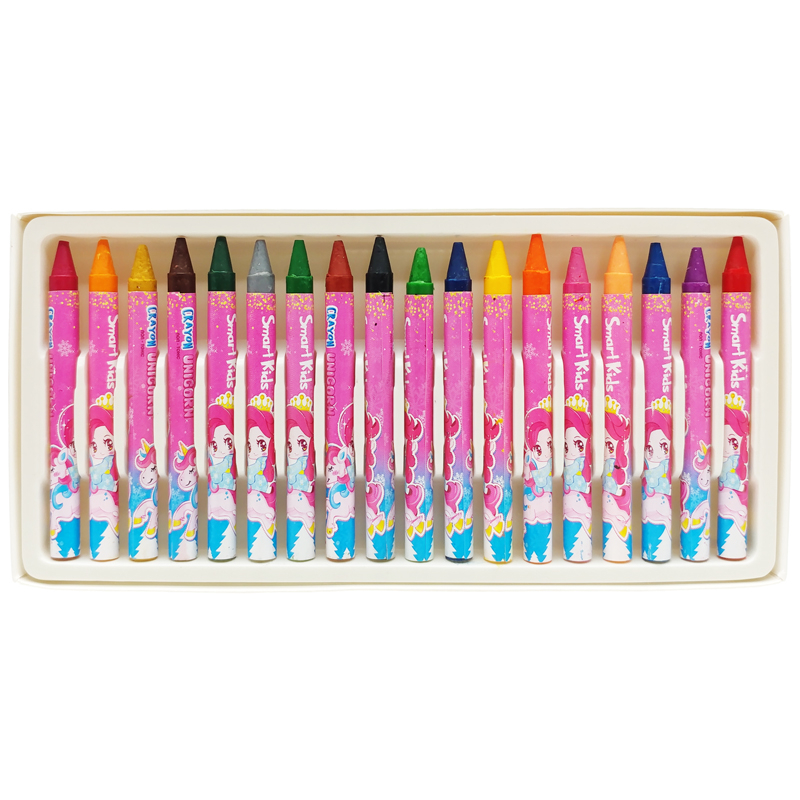 Bút Sáp Màu Smart Kids Unicorn 18 Màu Cr07