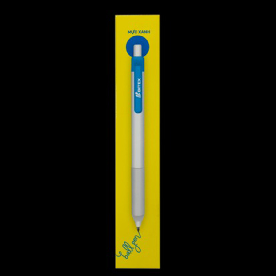 Combo Bút Bi Bitex B18 2 Bút Bi Mực Xanh + 1 Mực Đen 1.0mm