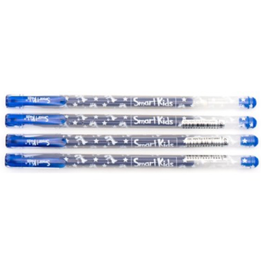 Combo 4 Bút Gel Smart Kids Dino G01 Mực Xanh 0.5mm