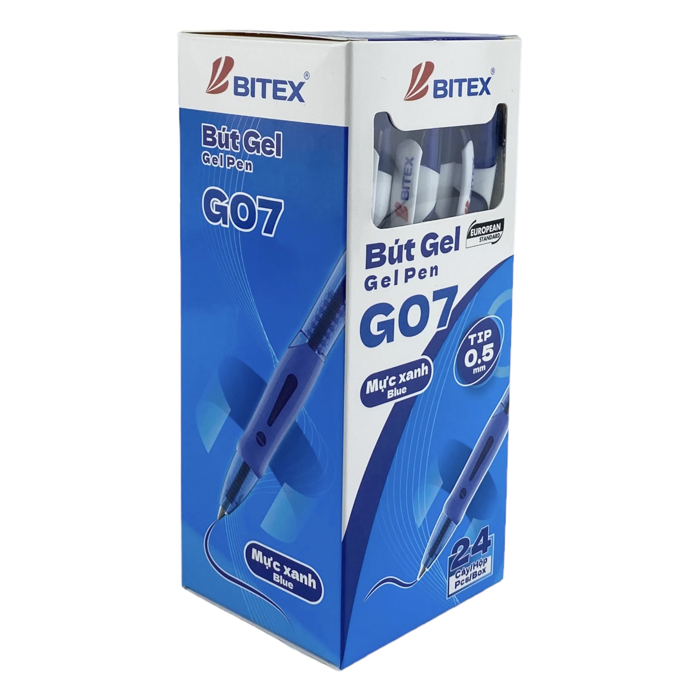 Bút Gel Bitex Mực Xanh 0.5mm G07