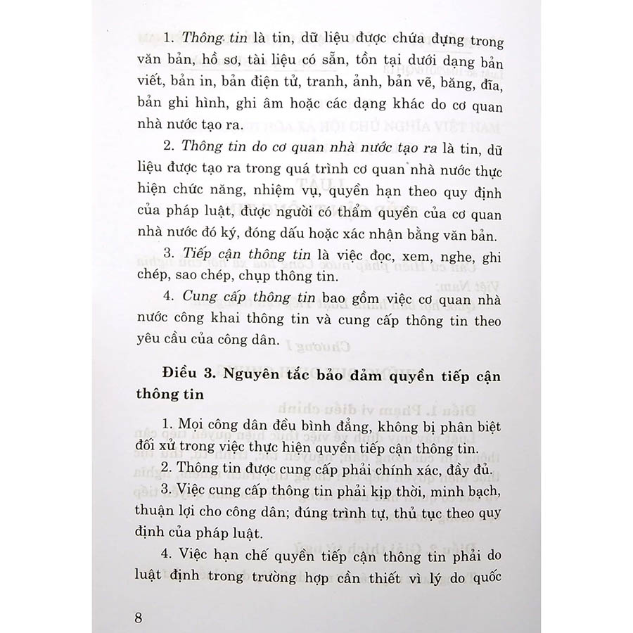 Luật Tiếp Cận Thông Tin (Hiện Hành)