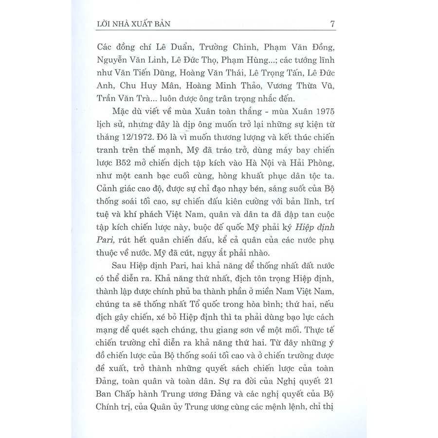 Tổng Hành Dinh Trong Mùa Xuân Toàn Thắng - Hồi Ức