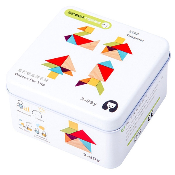 Đồ Chơi Gỗ Xếp Hình Trí Tuệ Tangram WD0074