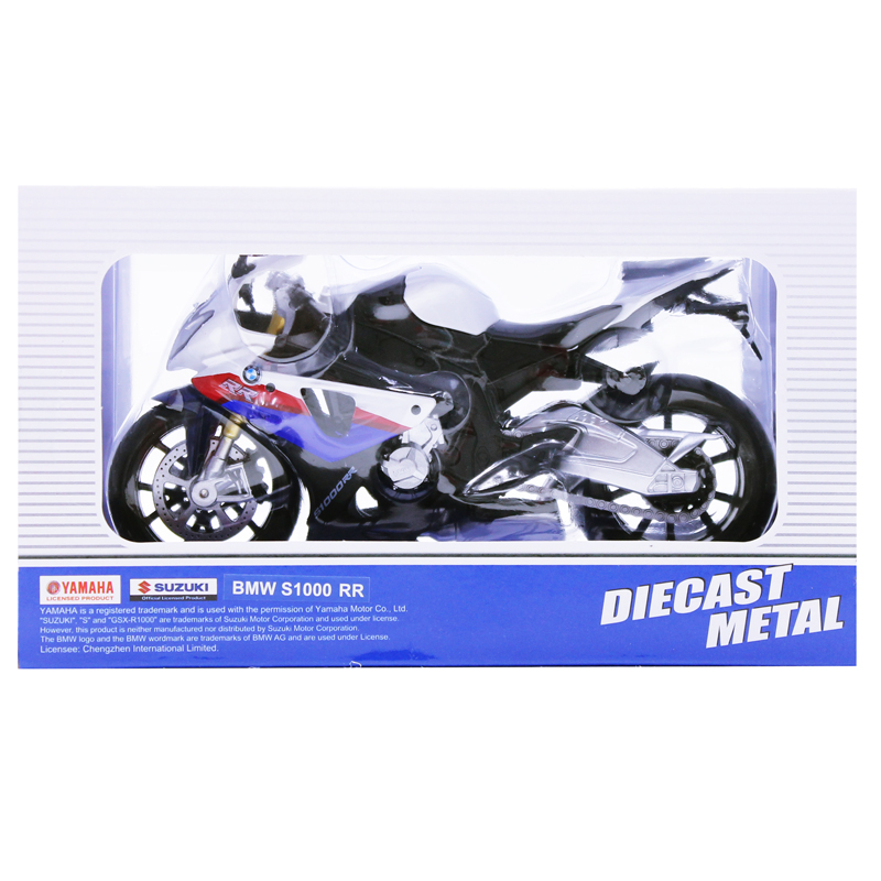 Mô Hình Xe BMW S1000RR Trắng 1:12 MSZ 4973