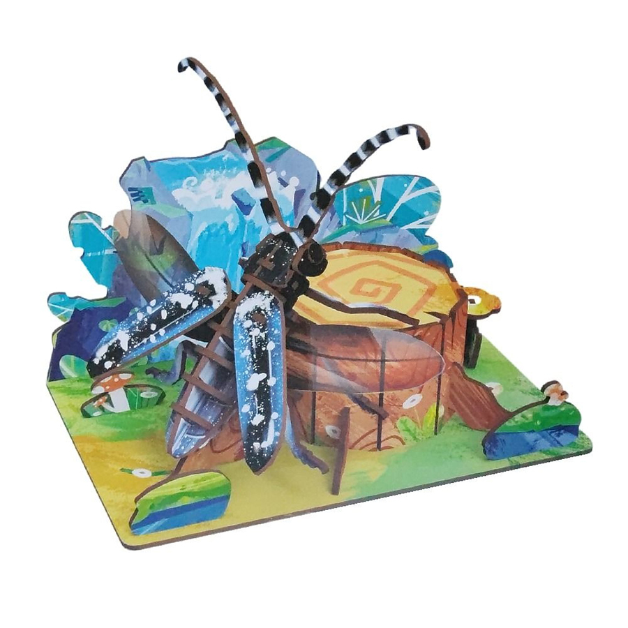 Mô Hình Gỗ Puzzle 3D - Bọ Cánh Cứng Và Môi Trường Sống Của Nó 1896 (68037)