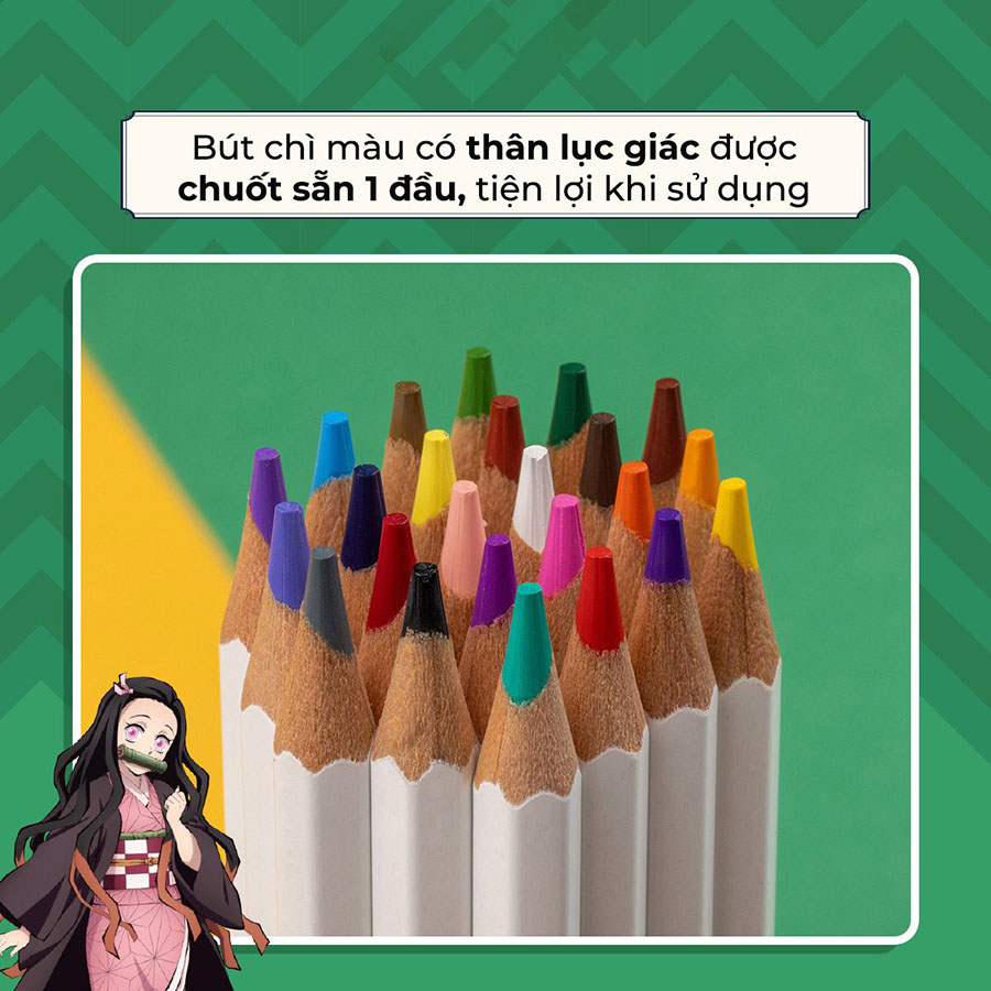 Hộp 24 Bút Chì Màu Thiên Long CPC-C043/DS (Hộp Thiếc)