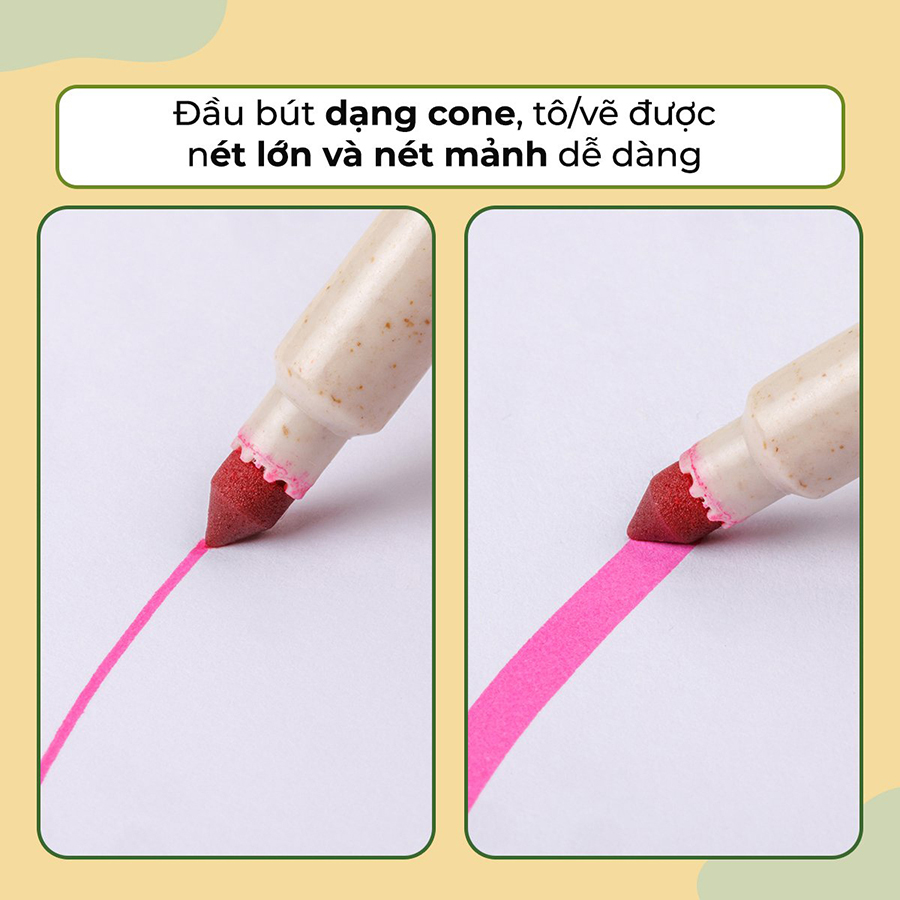 Bút Lông Màu Colorkit Fiber Pen Eco Style FP-C012/ECO (20 Màu)