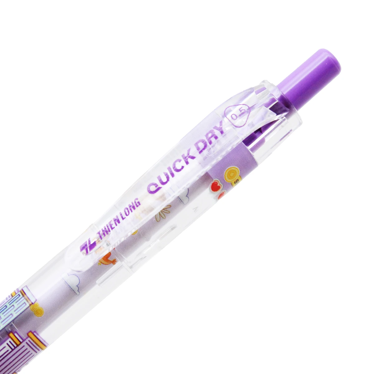 Bút Gel Quick Dry 0.5 mm GEL-057 Mực Tím