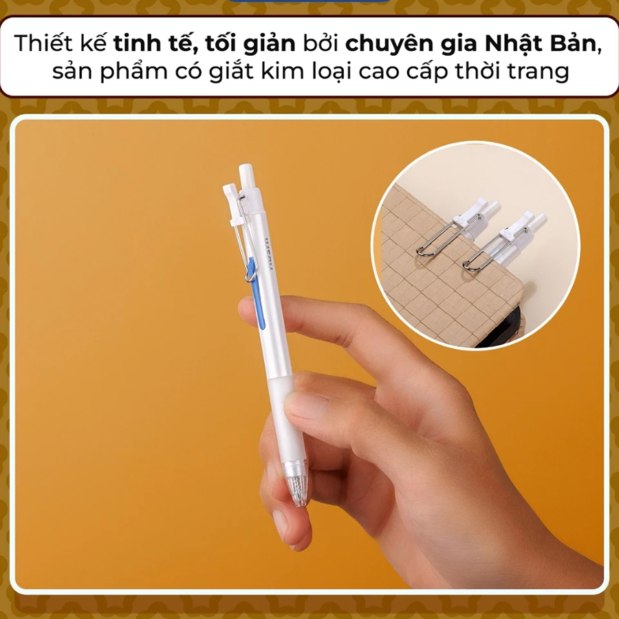 Bút Gel Có Đệm Thiên Long Hoshi GEL-049/HS Ngòi 0.5 MM Mực Xanh, Đen