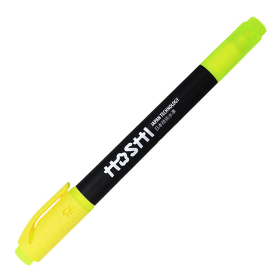 Bút Dạ Quang 2 Đầu Thiên Long Hoshi HL-018/HS Màu Vàng