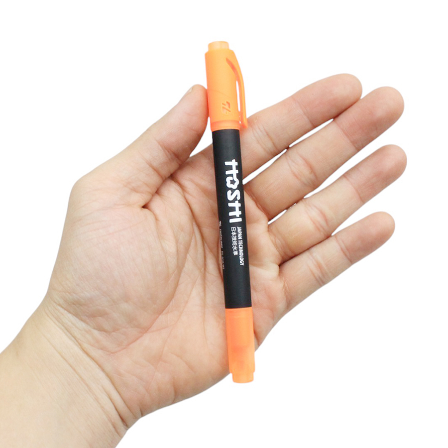 Bút Dạ Quang 2 Đầu Thiên Long Hoshi HL-018/HS Màu Cam