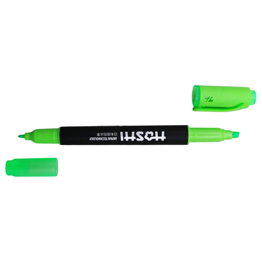 Bút Dạ Quang 2 Đầu Thiên Long Hoshi HL-018/HS Màu Xanh Lá