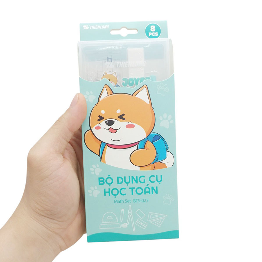 Bộ Dụng Cụ Học Toán Thiên Long BTS-023 Màu Xanh