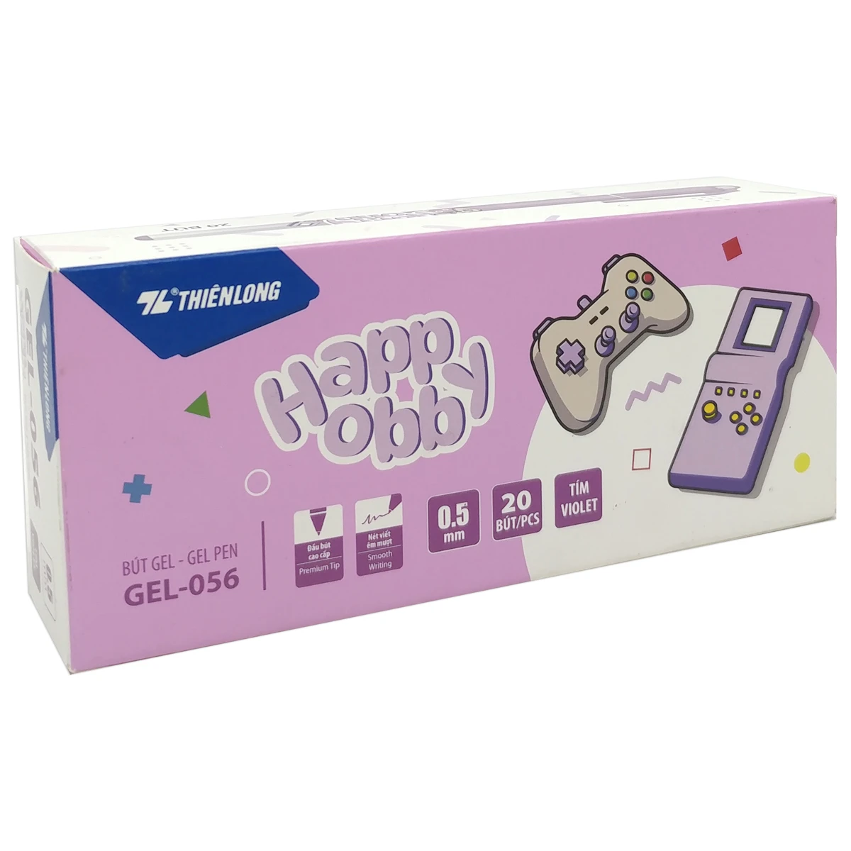 Bút Gel Happy Obby 0.5 mm GEL-056 - Mực Tím
