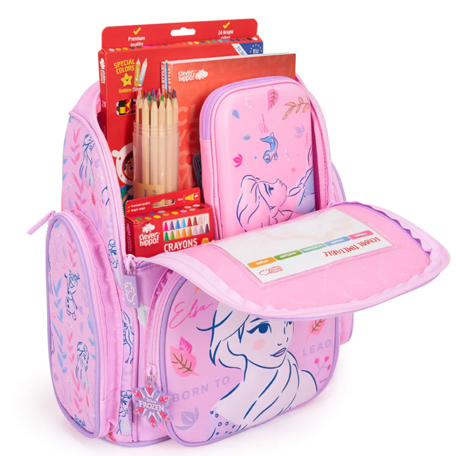 Ba Lô Chống Gù Clever Hippo Fancy - Nữ hoàng Elsa BLF1225/PINK