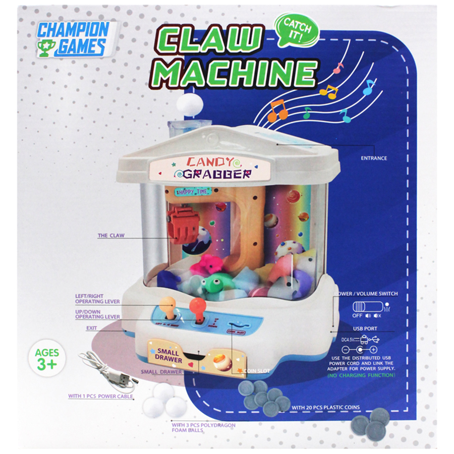 Đồ Chơi Máy Gắp Thú Kích Thước Lớn Có Đèn Và Nhạc CPG762