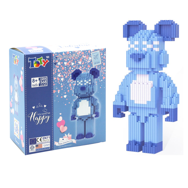 Đồ Chơi Xếp Hình Xếp Hình Mini Toty Gấu Tình Yêu LQ54