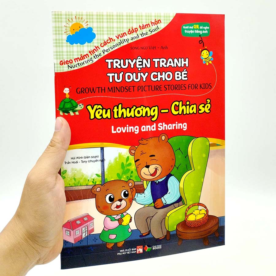 Truyện Tranh Tư Duy Cho Bé - Song Ngữ Việt-Anh - Yêu Thương - Chia Sẻ