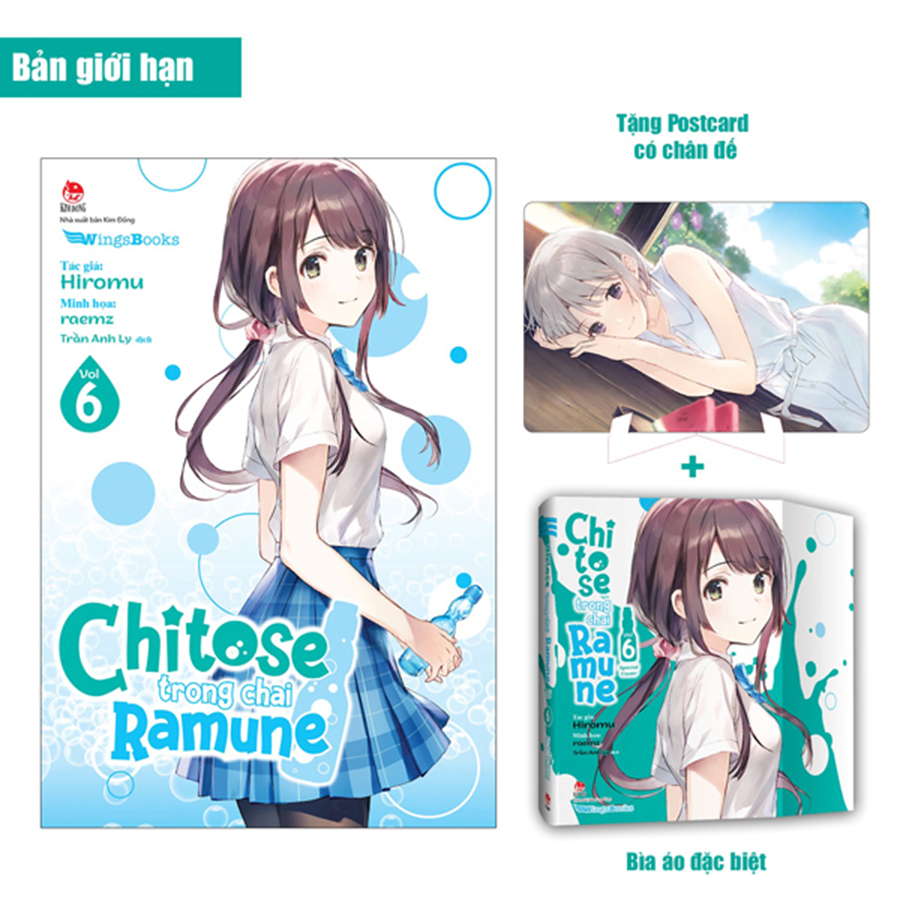 Chitose Trong Chai Ramune Tập 6 Bản Giới Hạn - Tặng Kèm Bìa Áo Limited + Postcard Có Chân Đế