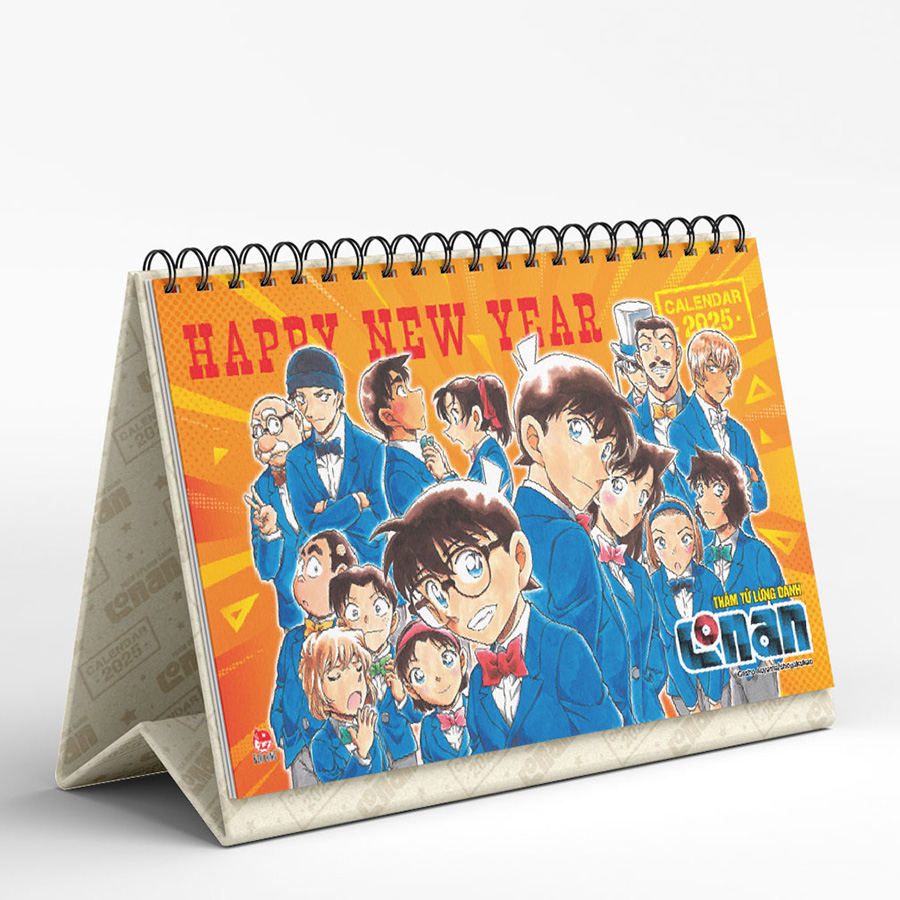 Lịch Để Bàn Thám Tử Lừng Danh Conan 2025 Tặng Kèm Set Bookmark Ivory