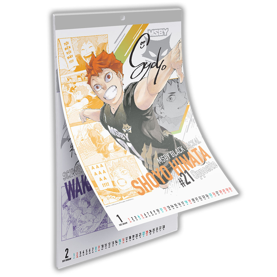Lịch Treo Tường Haikyu!! 2025