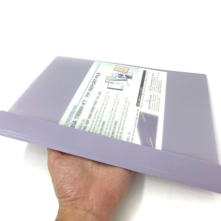 Bìa Acco Plus A4 Nhựa 82.V04 Màu Tím