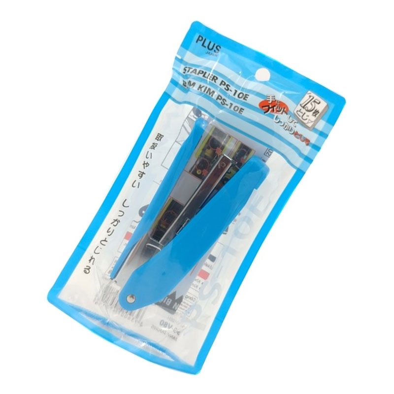 Dập Ghim Plus 10E 30.019AS Màu Xanh
