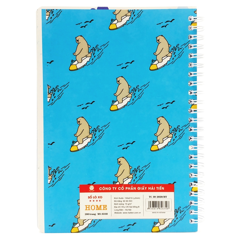 Sổ Lò Xo A5 Hải Tiến Kẻ Ngang 200 Trang 6348 Home