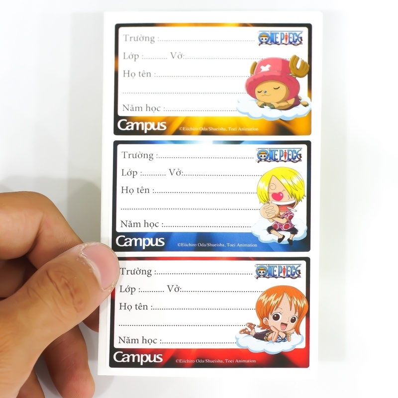 Nhãn Vở Campus One Piece 3661