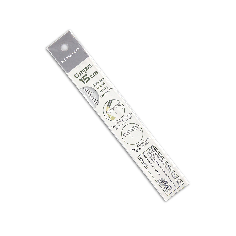 Thước Kẻ Campus Kusumi RL-Kus-A15-MU 8932 15cm