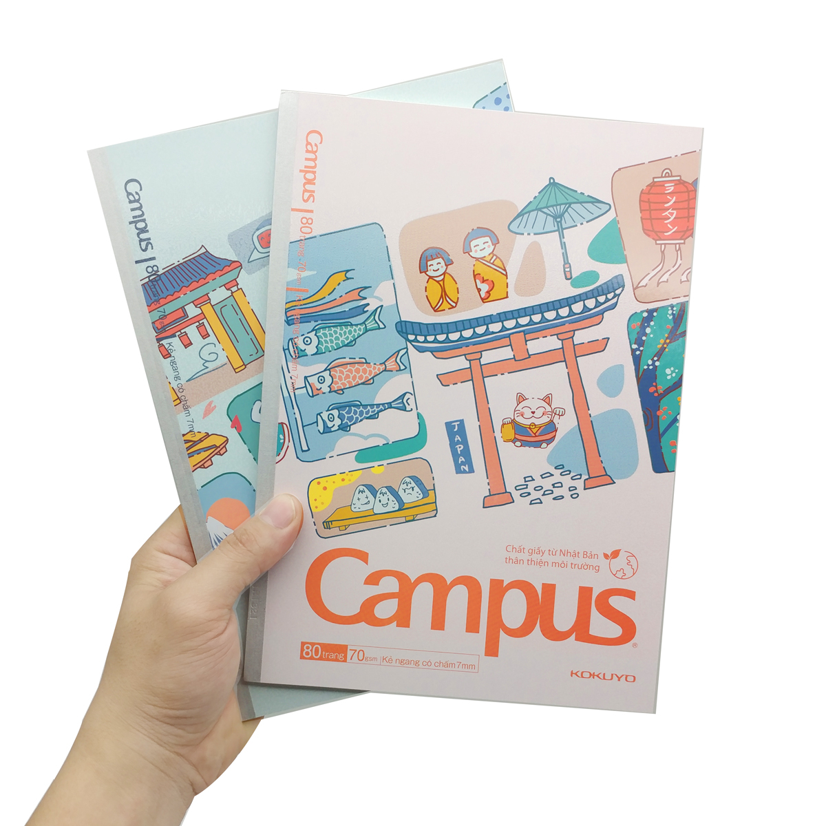 Vở Kẻ Ngang Campus Japan Paper 9380 80Tr