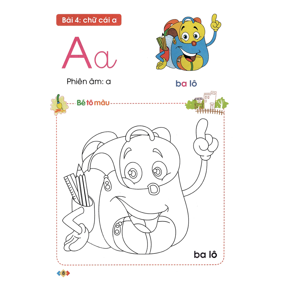 Tập Tô Và Làm Quen Với Chữ Cái Tập 1 Dành Cho Trẻ 5 - 6 Tuổi