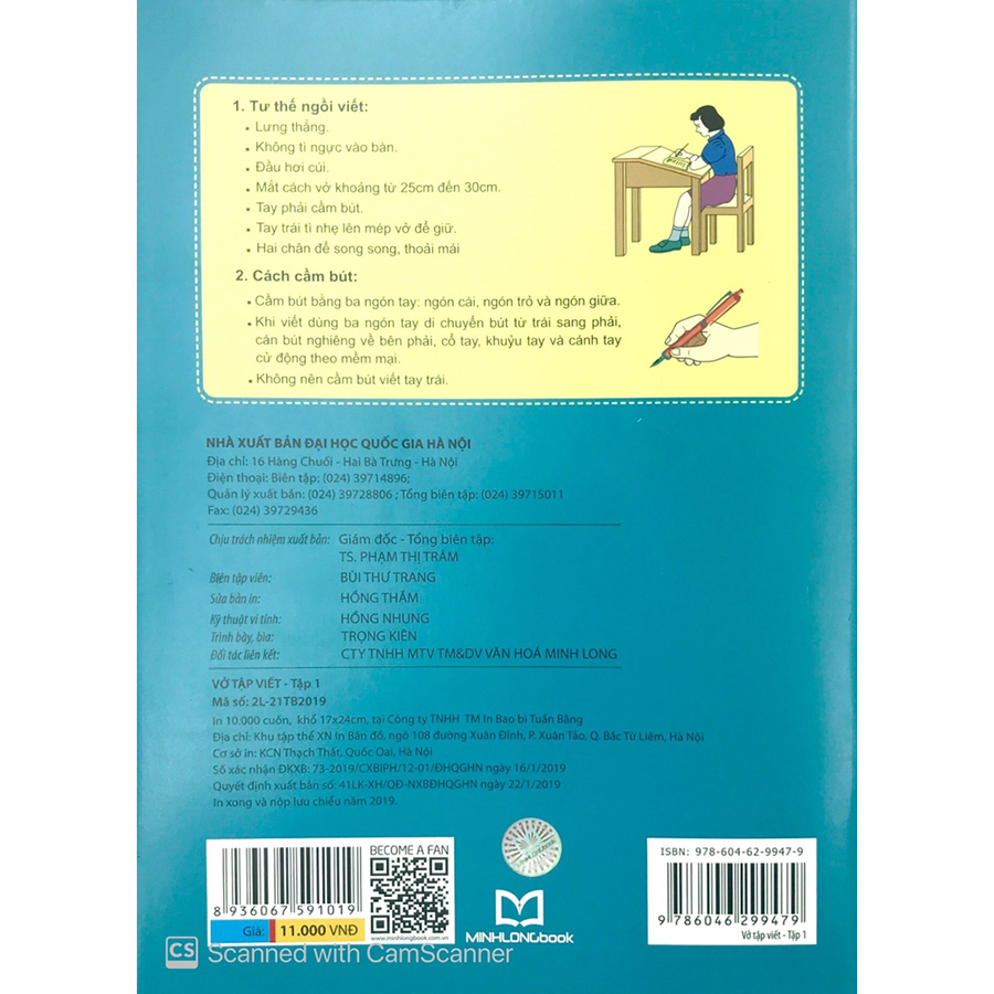 Vở Tập Viết Tập 1