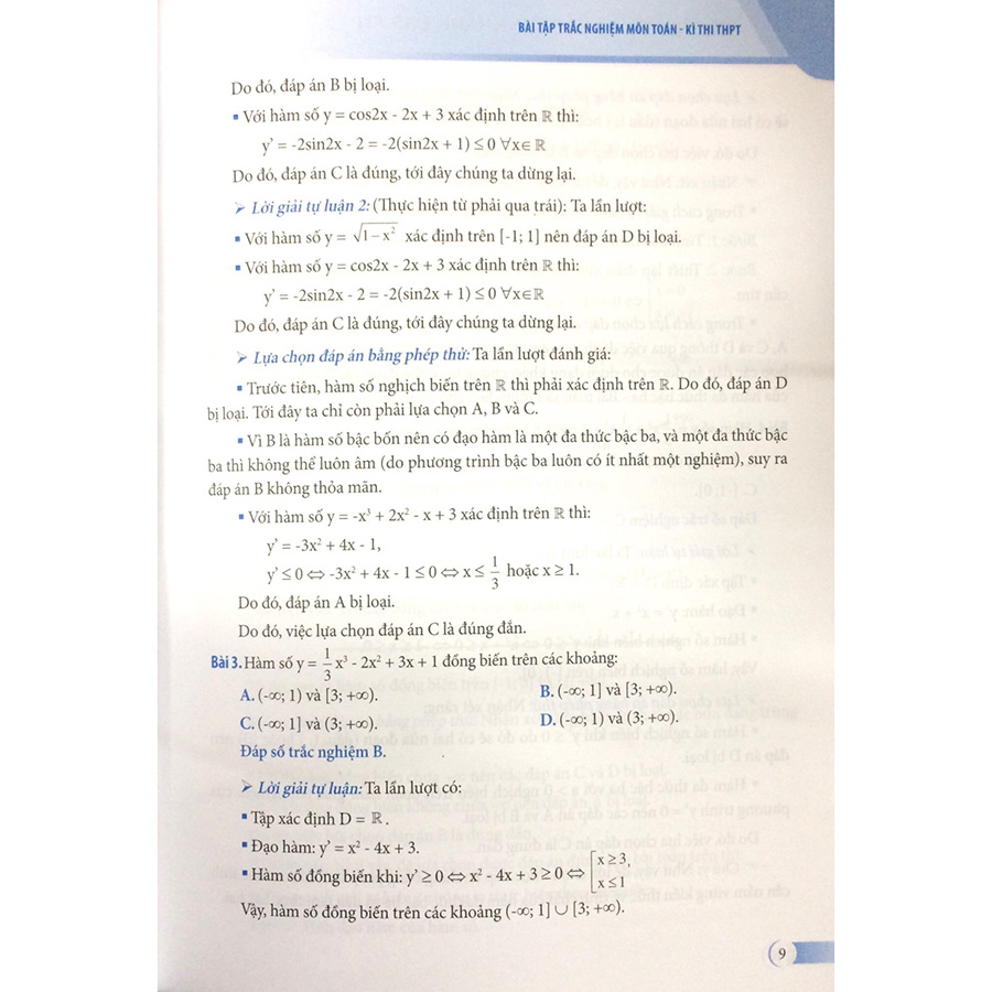 Các Phương Pháp Tìm Nhanh Đáp Án - Bài Tập Trắc Nghiệm Môn Toán - Kì Thi THPT