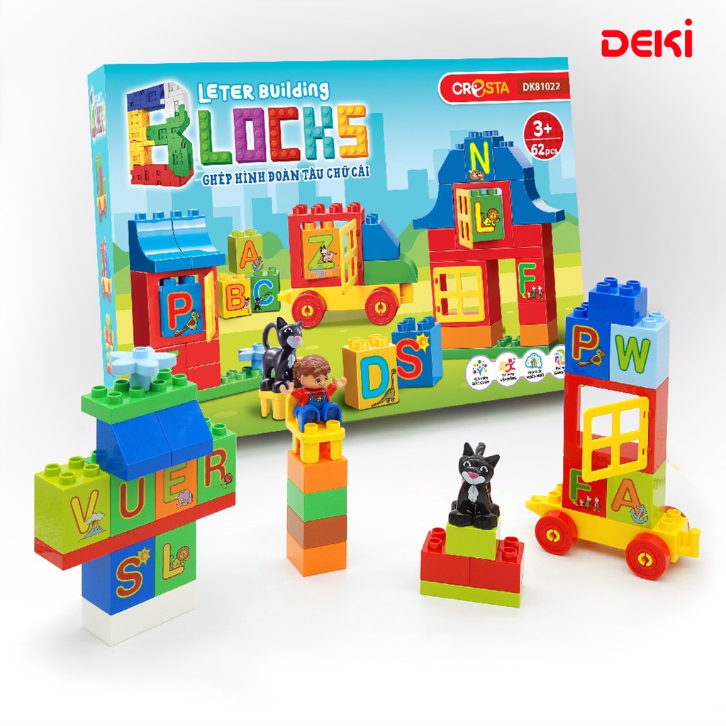 Bộ Ghép Hình - Chữ Số 62 Chi Tiết QL6051