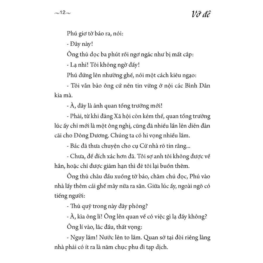 Vỡ Đê - Vũ Trọng Phụng
