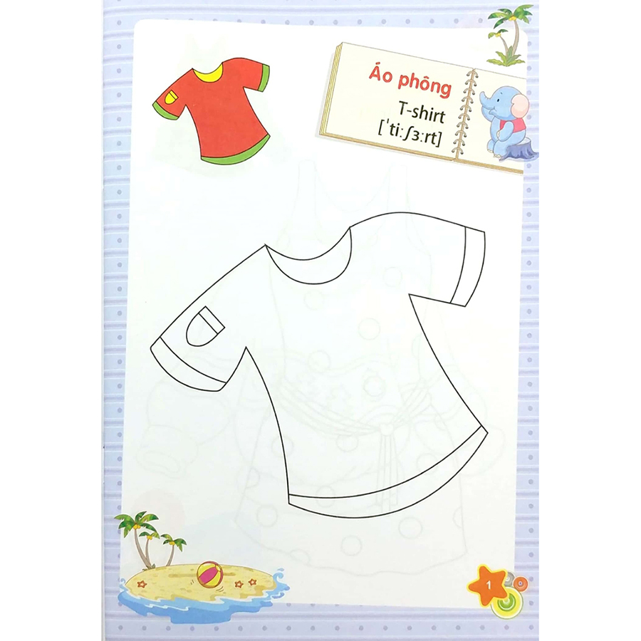 Tập Tô Màu Mẫu Giáo - Chủ Đề Trang Phục