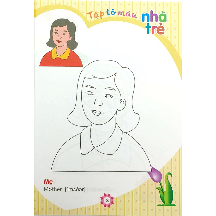 Tập Tô Màu Nhà Trẻ - Chủ Đề Người Thân Của Bé