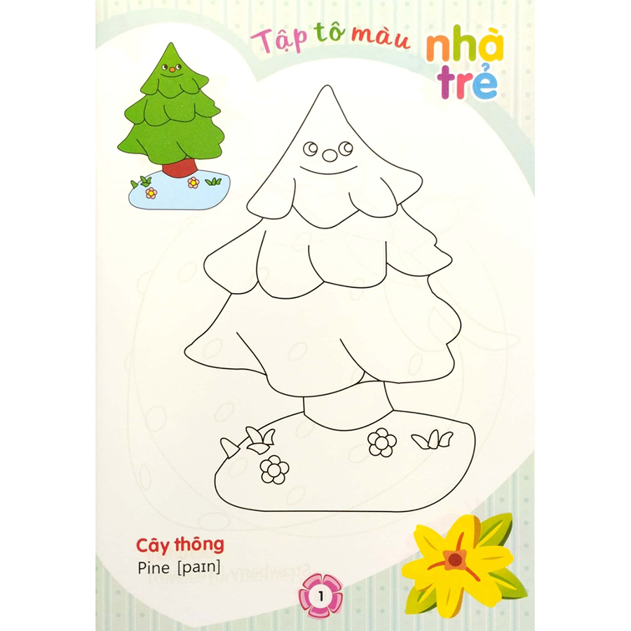 Tập Tô Màu Nhà Trẻ - Chủ Đề Thực Vật