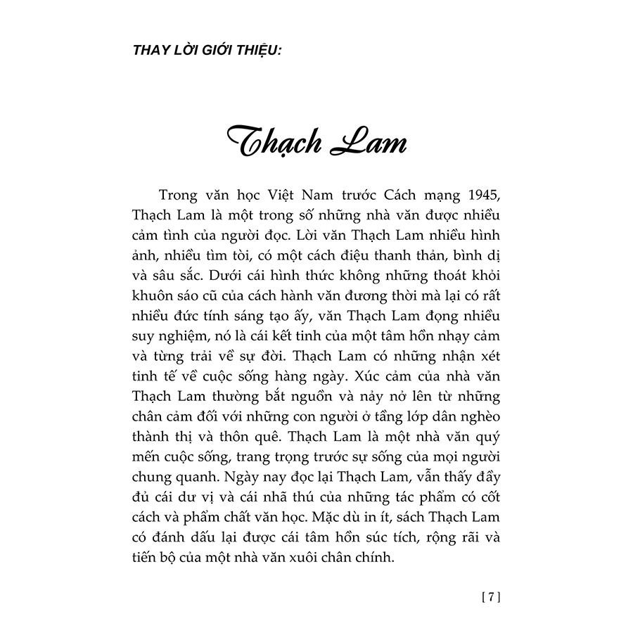 Tuyển Tập Thạch Lam