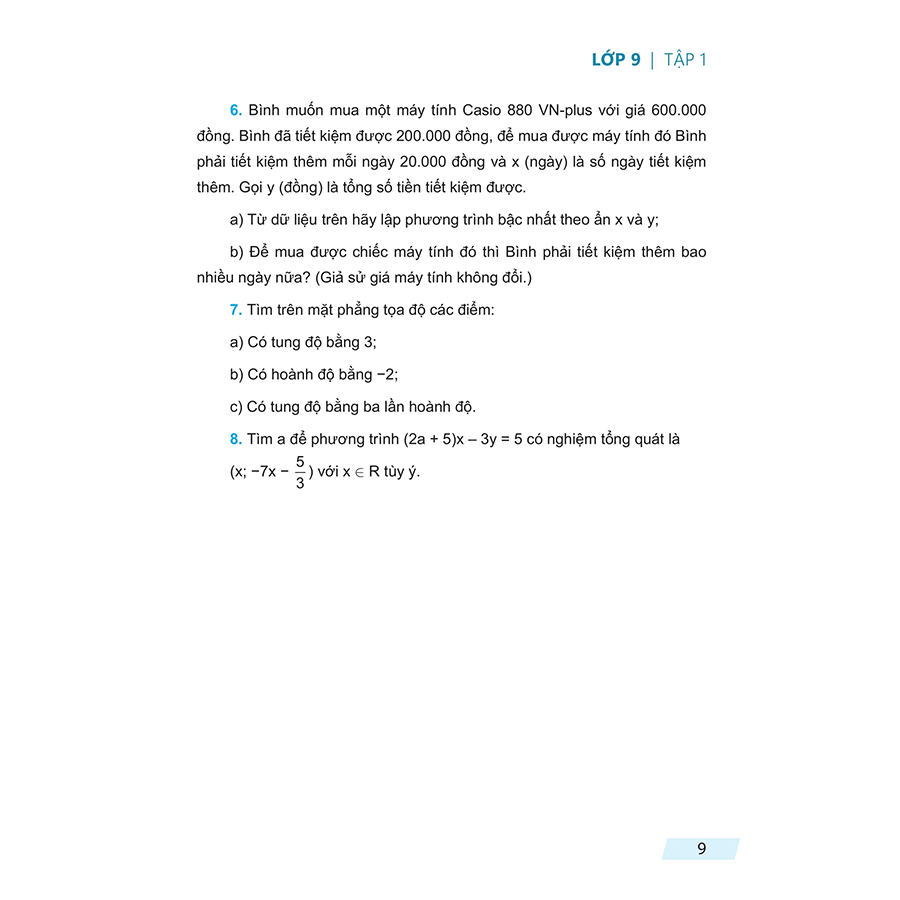 Rèn Kĩ Năng Giải Toán Lớp 9 Tập 1 (Theo Chương Trình Giáo Dục Phổ Thông Mới)