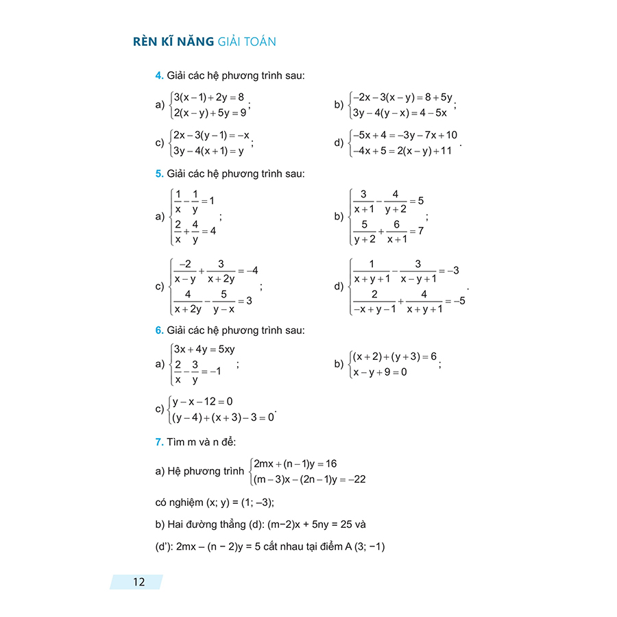 Rèn Kĩ Năng Giải Toán Lớp 9 Tập 1 (Theo Chương Trình Giáo Dục Phổ Thông Mới)