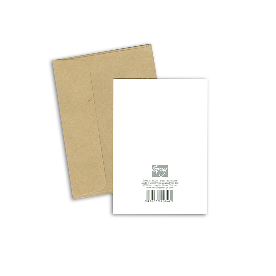 Thiệp Grey Bé 0713