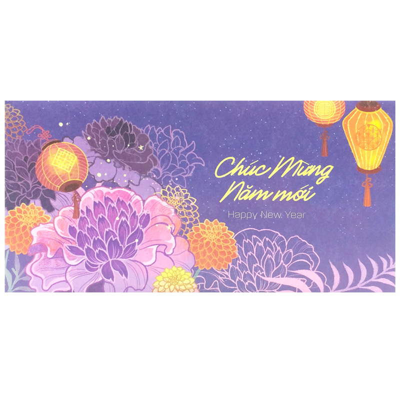 Lì Xì ngang Greenwood Tết Bình An Hạnh Phúc