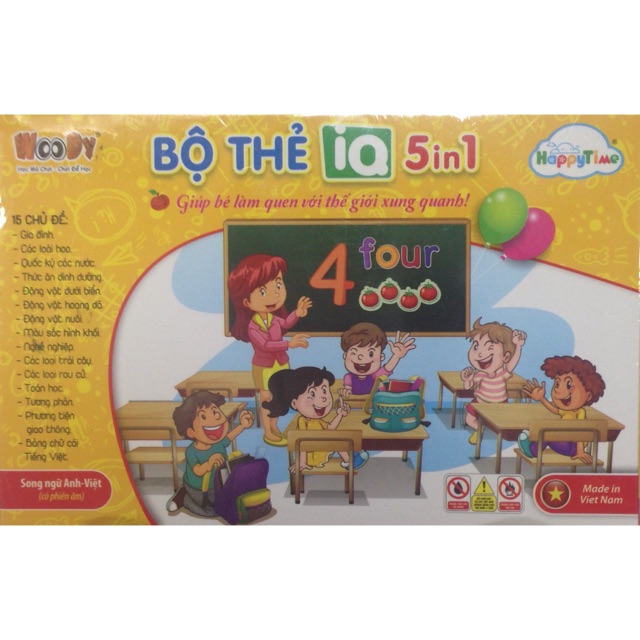 Bộ Thẻ IQ 5 Trong 1 WD203