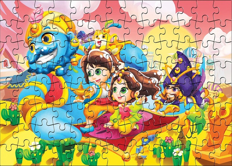 Đồ Chơi Xếp Hình Puzzle Aladdin Và Cây Đèn Thần WD2382