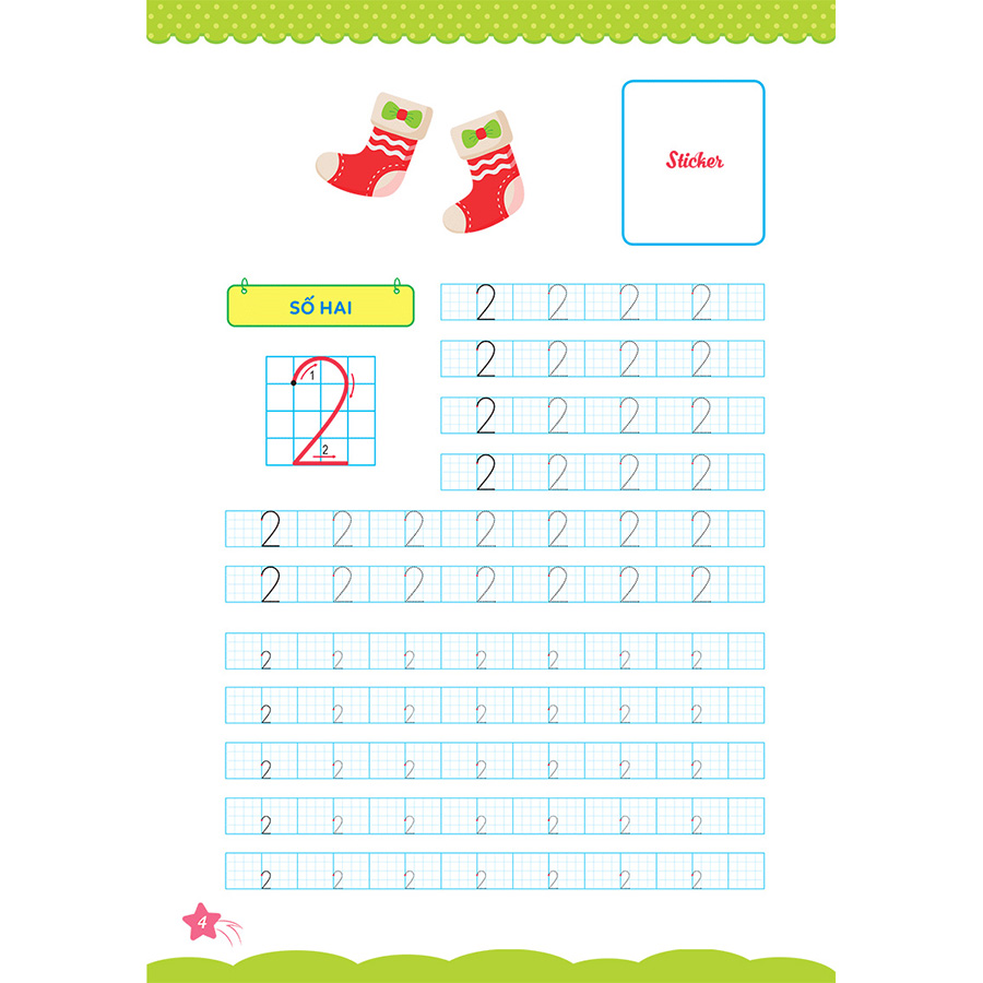 Cùng Khủng Long Học Nét Cơ Bản - Quyển 2 - Bé Trai (Chữ Số Đầu Tiên)