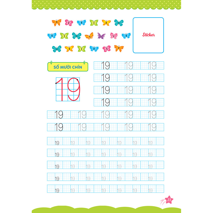 Cùng Khủng Long Học Nét Cơ Bản - Quyển 2 - Bé Trai (Chữ Số Đầu Tiên)