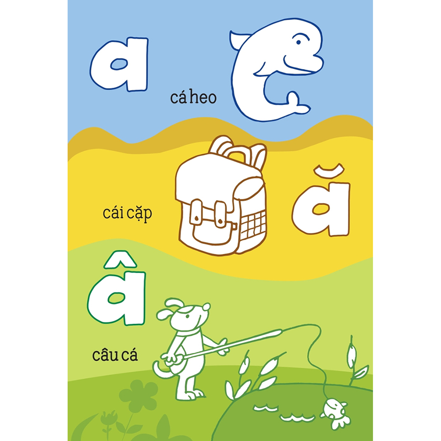 Bé Tập Tô - Bé Học Chữ - Chữ Cái Tiếng Việt A Ă Â