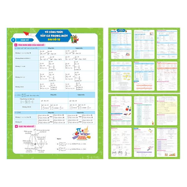 Tờ Công Thức Toán 12 - Tất Cả Trong Một - Hình Học + Đại Số